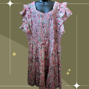✨ nwt Ivy City Co Hattie Dress In Watercolor Floral Size 5x